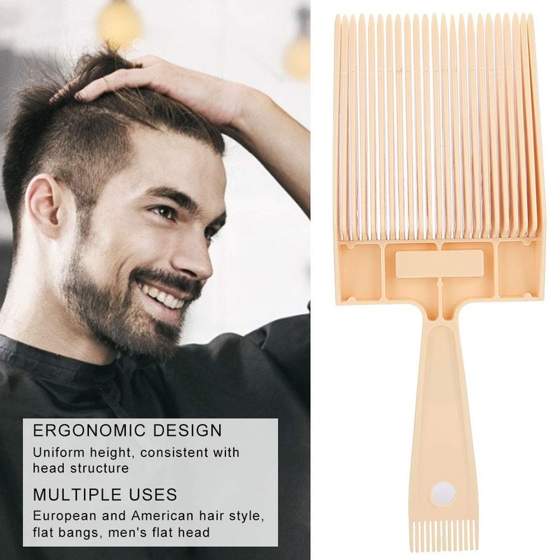 Professional Flat Top Comb, Portable Salon Barber Hair Styling Cutting