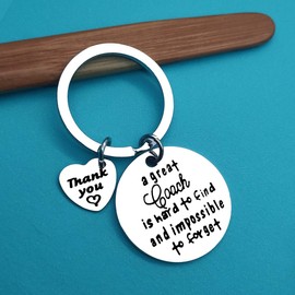 Thank You Keyring Gifts for Coach A Great Coach is Hard to Find and Impossible to Forget Keyring Appreciation Gifts for Football Soccer Basketball Swimming Coach Keyring Gifts