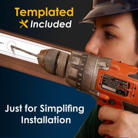 Heavy Duty Pivot Hinge for Wood Door - HBL' Stainless Steel Hidden Door Hinge for Secret Door, with 360 Degree Rotation, Invisible Pivot Door Hardware for Bookshelf.