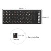 PATIKIL 2Pcs Chinese-English Keyboard Stickers - Black Background with Orange