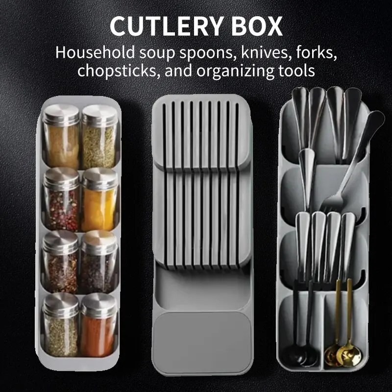 kitchen drawer cutlery organizer