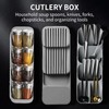 Kitchen Drawer Cutlery Organizer – Flatware Knife Spoon Fork Tray,