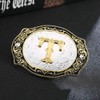 HUABOLA CALYN 2 Pieces Belt Buckle Bolo tie Set Golden