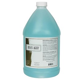 BRASS AGER 128oz (Ounce) Darkening Solution antique vintage old metal ager patina copper tin bronze dull