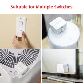 SwitchBot Presence Sensor with Bot – mmWave Radar Motion Sensor & Smart Switch Set, Lights On/Off by Presence, Smart Home, Alexa/Google/Siri/SmartThings/Matter via Hub