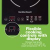 Hamilton Beach Portable Single Induction Cooktop Countertop Burner Hot Plate
