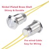 DMWD 16mm Waterproof IP67 Metal Latching Push Button Switch Heavy