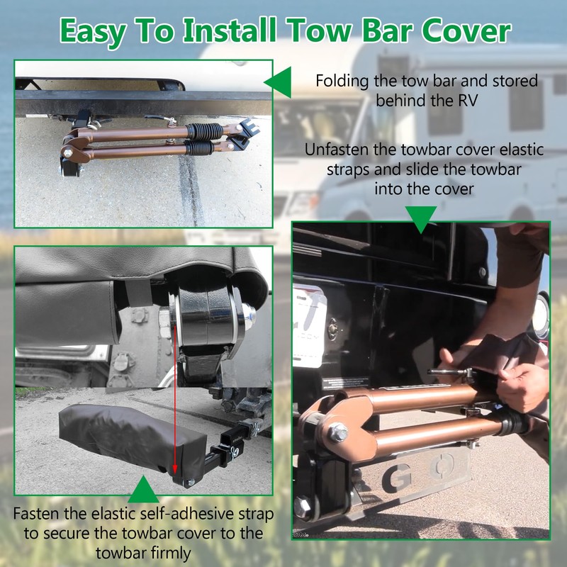 Tow Bar Cover for BX88309 Avail, Ascent, Apollo Models (Black)