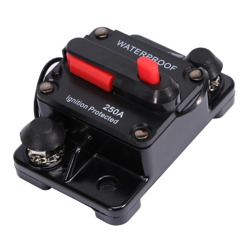 Gatuida 2pcs Circuit Breaker Blacksto e Blacw Black Color Power