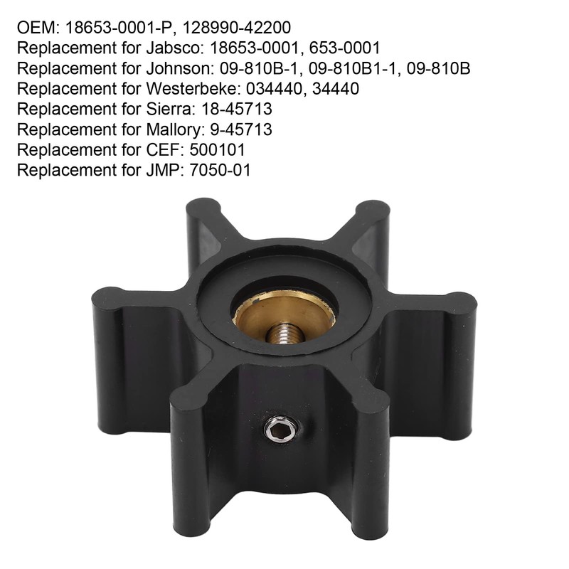 Socobeta Impeller,Salt Resistant 09‑810B‑1 Hardened Copper Flexible for Maintenance Replacement