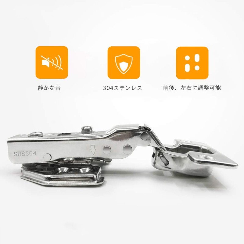 BESTU Sliding Hinges Concealed Hinges Door Furniture with Catch Sliding