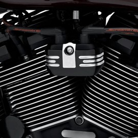 TDZ Black Ignition Coil Cover for 2018-up Harley M8 Softail Breakout FXBRS Street Bob FXDB Fat Boy FLSTF Standard FLSB Low Rider FLS