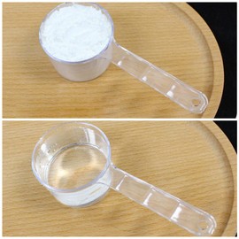 Measuring Spoon, Dosing Spoon 50 ml, 25 g Transparent with Scale 10 ml, 20 ml, 30 ml, 40 ml, 50 ml Scales (Clear)
