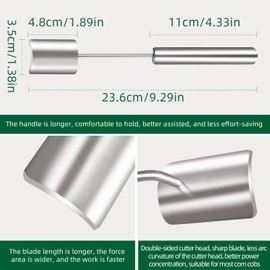 Corn Peeler,New Long Handle Stainless Steel Corn Stripper Tool, Corn on the Cob Remover, Corn Peeling Tool,Corn Cutter to Cut Corn off the Cob,Suitable for Kitchen and Outdoor Dining (2 Pcs)