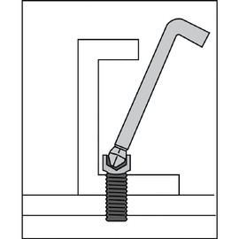 TRUSCO GXBL-8S Long Ball Point Hex Bar Set, Set of 8