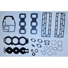Power Head POWERHEAD Gasket KIT for Yamaha 1984-Up 75/85 / 90 HP 3 Cylinder 75-90 HP 84' & UP Replacement for 500-335 OEM 688-W0001-00-00, 6H1-W0001-00-00 / for Sierra 18-4405