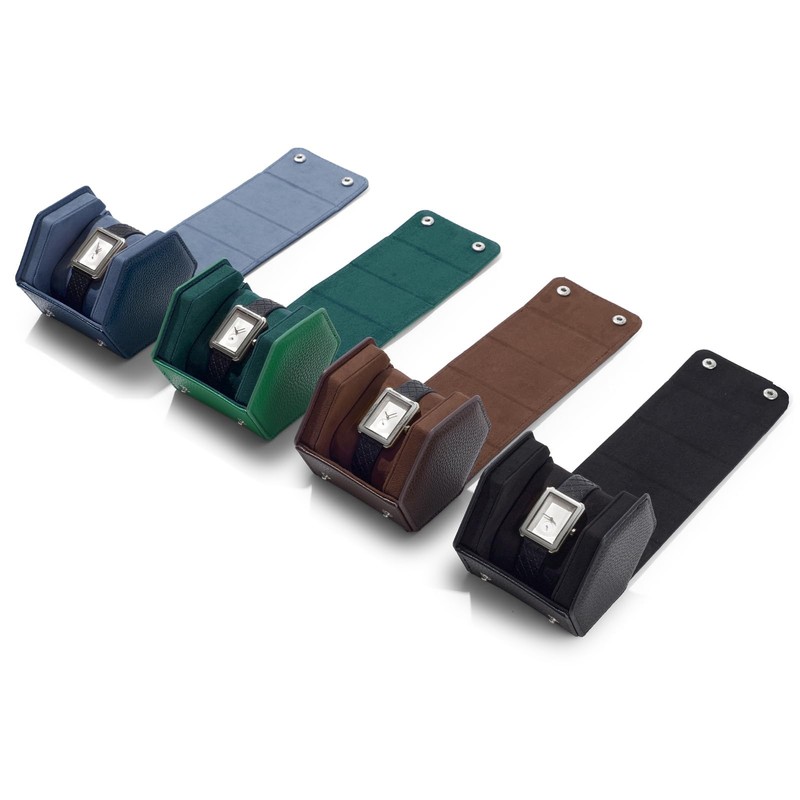 Oirlv B01801 Watch Case, 1 Piece, PU Leather, Mini, Portable,