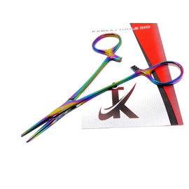 Multi Colour Color Rainbow Mosquito Hemostat Forceps 5.5" Straight Pliers Stainless Steel