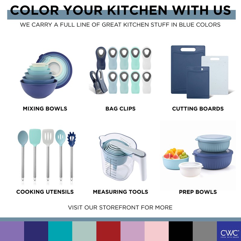 COOK WITH COLOR Mixing Bowls with TPR Lids - 12