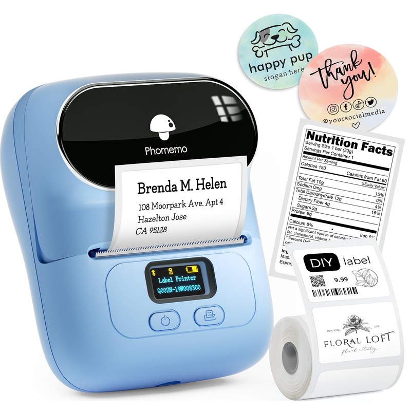 Phomemo Phomemo Label Printer - M110 Barcode Printer, Upgraded Bluetooth