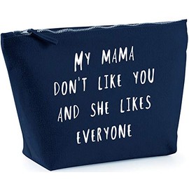 Hippowarehouse My mama don't like you and she likes everyone printed make up cosmetic wash bag 18x19x9cm