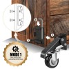 Spacecare Workbench Casters Kit 600Lbs Heavy Duty Quick Release 2