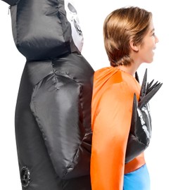 Rubies Fun Inflatable Grim Reaper Abduction Kids Costume with Battery Powered Fan, One Size