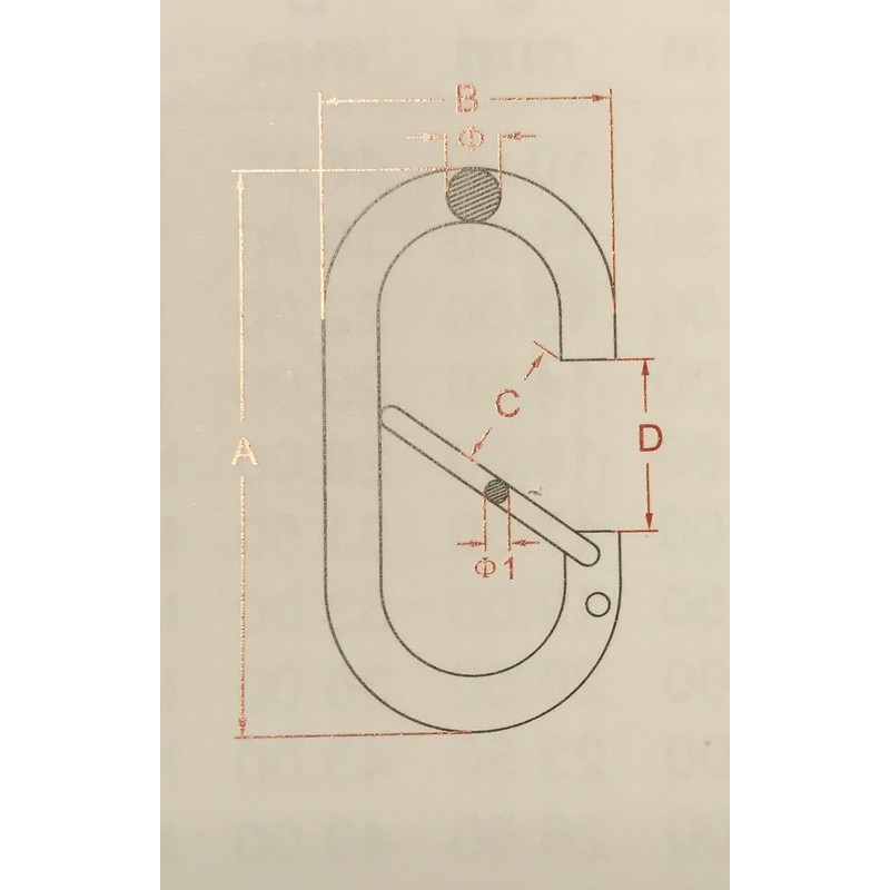 Stainless Steel 316 2 3/8" Spring Clip Flagpole Spring Hook