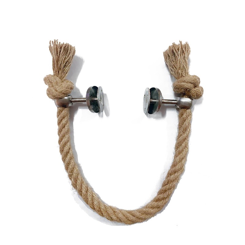 Perfeso.L Nautical Rope Towel Holder - Coastal Towel Rack with
