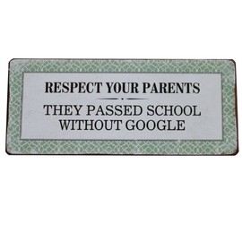 Lafinesse – Respect Your Parents Metal Sign | LF EM4285 | 5712376142851