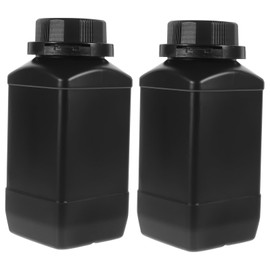 Ciieeo 2pcs Wide Mouth Reagent Bottles Thicken Plastic Vials for Laboratory Industrial Personal Use Easy to Refill Clean Reliable Design