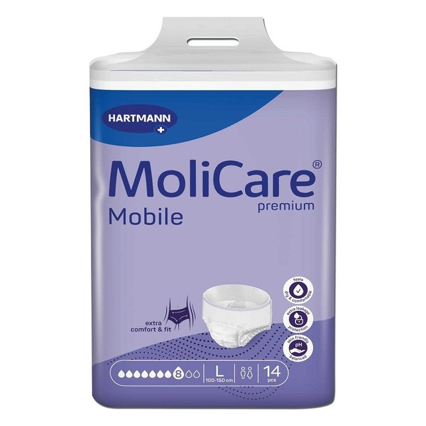 Molicare Premium Mobile 8 Drops - Large X 14 (Limit