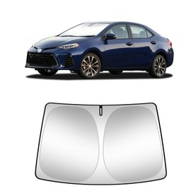 Windshield Sunshade Compatible with Toyota Corolla 2019 2020 2021-2024 2025 Accessories (Not for Corolla Cross) Sun Shade Visor Shield Protector