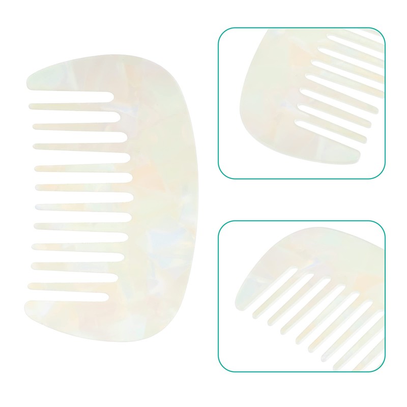 VOCOSTE Hair Comb Wide Teeth Anti-Static Pocket Comb for Thick