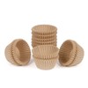 Caperci 500 Count Mini Cupcake Liners Natural Muffin Liners Greaseproof