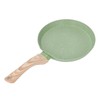 Frying Pan Wood Handle Aluminum Alloy Cooking Skillet Fast Heating