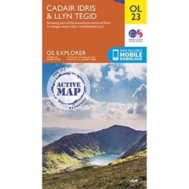 Cadair Idris & Llyn Tegid Map | Weatherproof | Snowdonia National Park | Ordnance Survey | OS Explorer Active Map OL23 | Wales | Walks | Hiking | Maps | Adventure