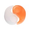 NKlaus Selenite Tea Light Holder Yin-Yang 11.5 cm - Two