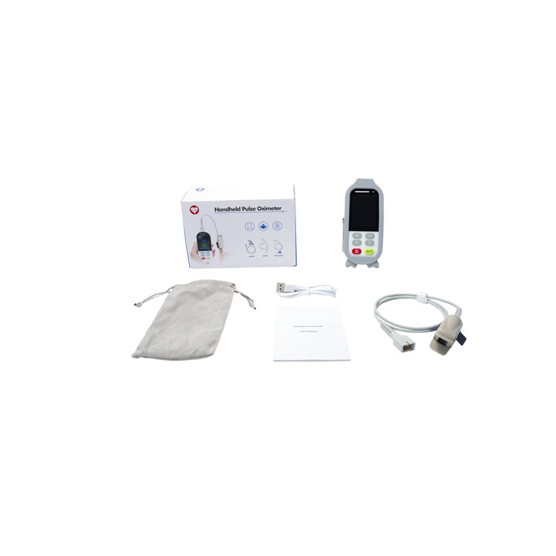 Handheld Pulse Oximeter with Real-Time Alarm -Continuous Adult Finger Spot