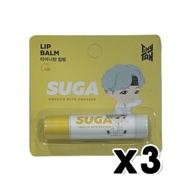 타이니탄 방탄소년단 슈가 (SUGA) 립밤 레몬향 x 3개 TinyTAN BTS SUGA Lip Balm Lemon Scent x 3 pcs