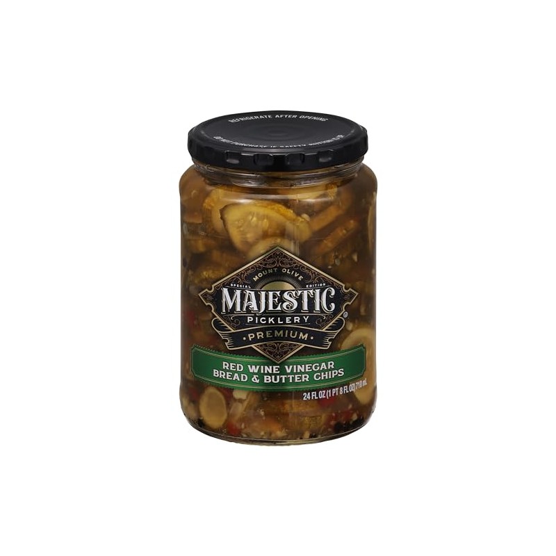 Mt Olive, Majestic Picklery Premium Red Wine Vinegar Bread Butter