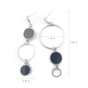 Silver Earrings Elegant Earrings for Women Black Drop Earrings for
