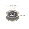 HARFINGTON PU Pulley Roller Bearing 10x32x10mm Polyurethane Coated Guide Wheel