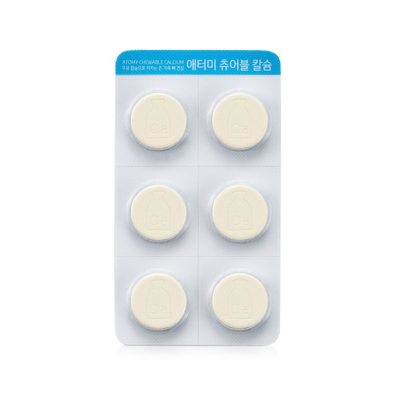Atomy Calcium Magnesium Vitamin D 120 Tablets Chewable Milk Whey