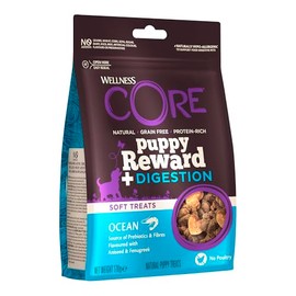 Wellness CORE Puppy Reward+ Digestion 170g, Ocean, Krill - Soft Puppy Treats for All Puppy Breeds, Grain-Free, Natural, Hypoallergenic, Protein-Rich, High Fish Content, Supports a Healthy Digestion