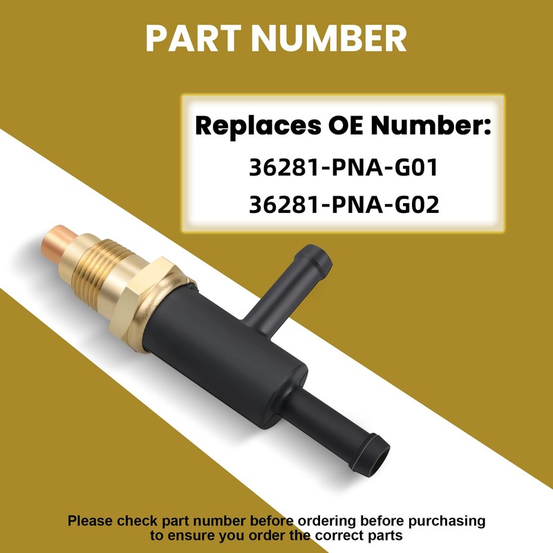 36281-PNA-G01 Air Injection Control Solenoid Valve Compatible with Honda CRV