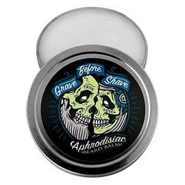 GRAVE BEFORE SHAVE Leather/Cedar wood scent Beard Balm (2 oz. Tin)