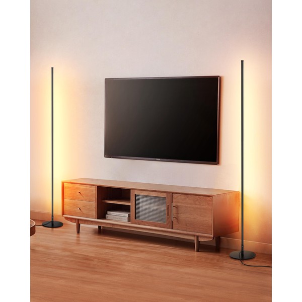 DEWENWILS 57.5" Minimalist LED Corner Floor Lamp, Set of 2