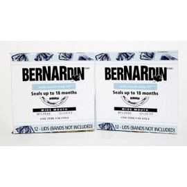 Bernardin Mason Jar Lids - Wide Mouth, 12 Snap Lids (Pack of 2)