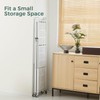 DEANIC 4 Tier Foldable Storage Shelves with Wheels, Large Capacity